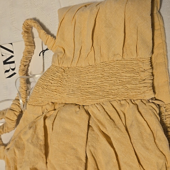 NWT ZARA Nude Ruched Top Brand New Size M - Picture 7 of 9